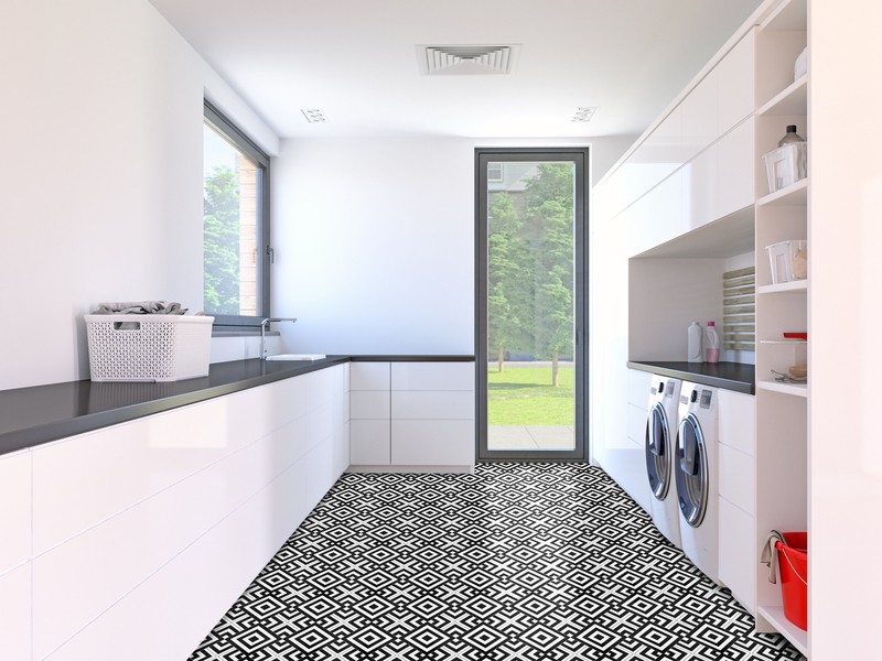 Retro Self Adhesive 12" x 12" x 1.5mm Vinyl Tile