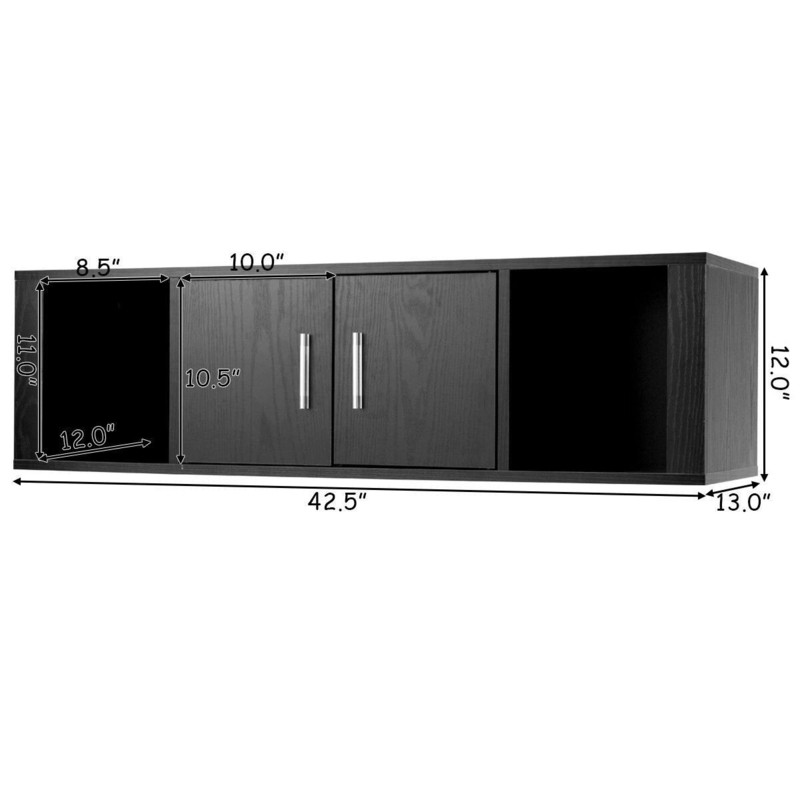 Rigdel 12'' H x 42.5'' W Floating Bookcase