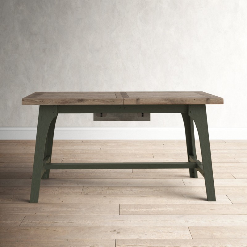 Rillie Butterfly Leaf Pine Solid Wood Dining Table