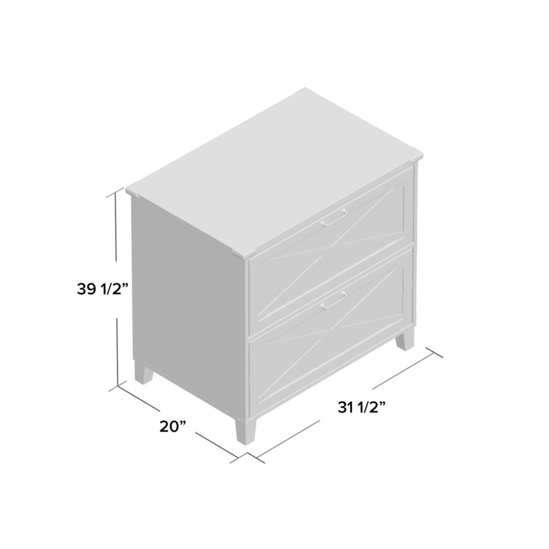 Roney 31.5'' Wide 2 -Drawer Lateral Filing Cabinet