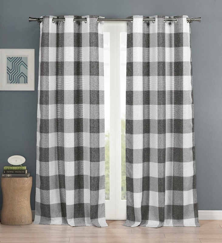 Rosenblum Plaid Blackout Thermal Grommet Curtain Panels
