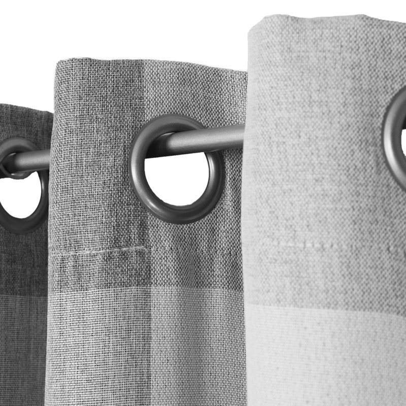 Rosenblum Plaid Blackout Thermal Grommet Curtain Panels