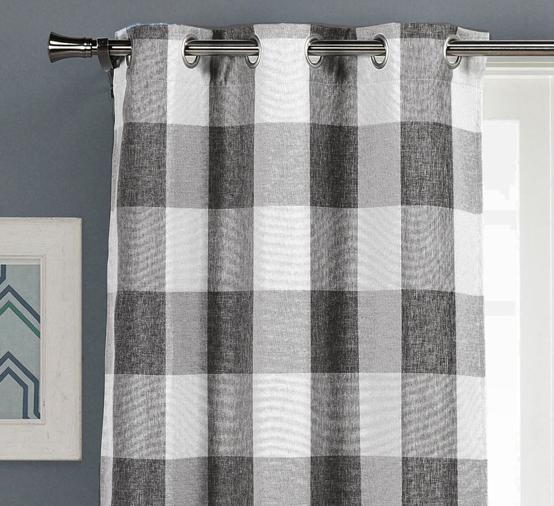 Rosenblum Plaid Blackout Thermal Grommet Curtain Panels