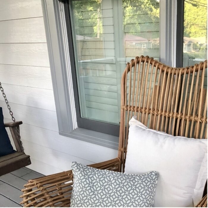 Round Back Rattan Patio Chair