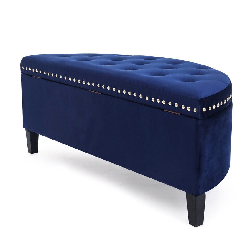 Roxann Upholstered Flip Top Storage Bench