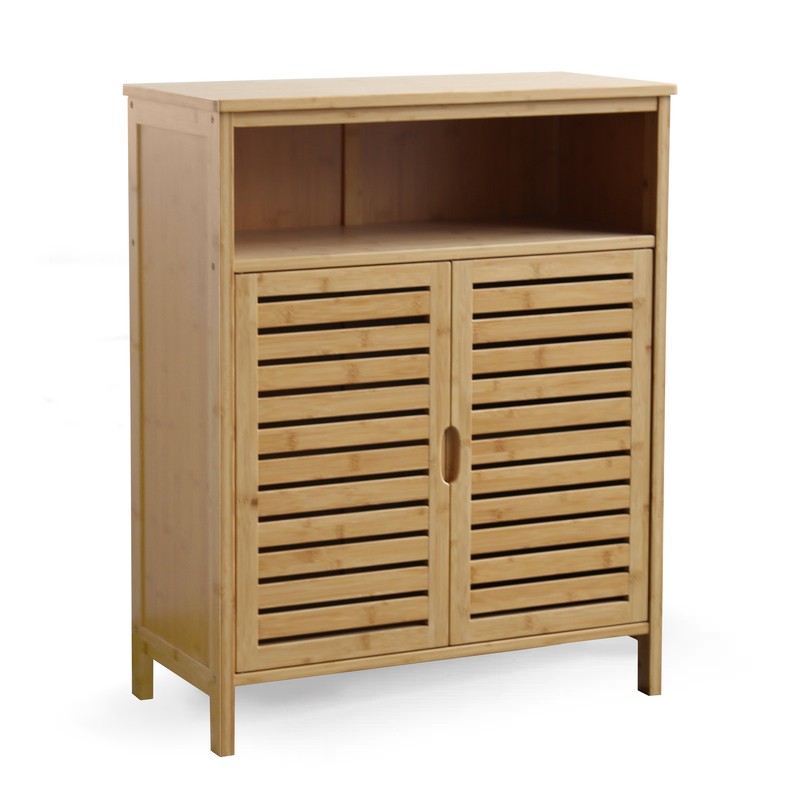 Rozella 25.8'' W x 31.9'' H x 12.2'' D Solid Wood Free-Standing Bathroom Cabinet