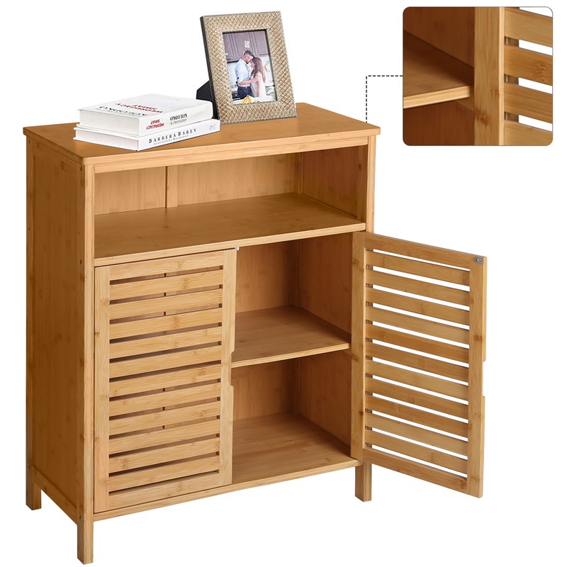 Rozella 25.8'' W x 31.9'' H x 12.2'' D Solid Wood Free-Standing Bathroom Cabinet