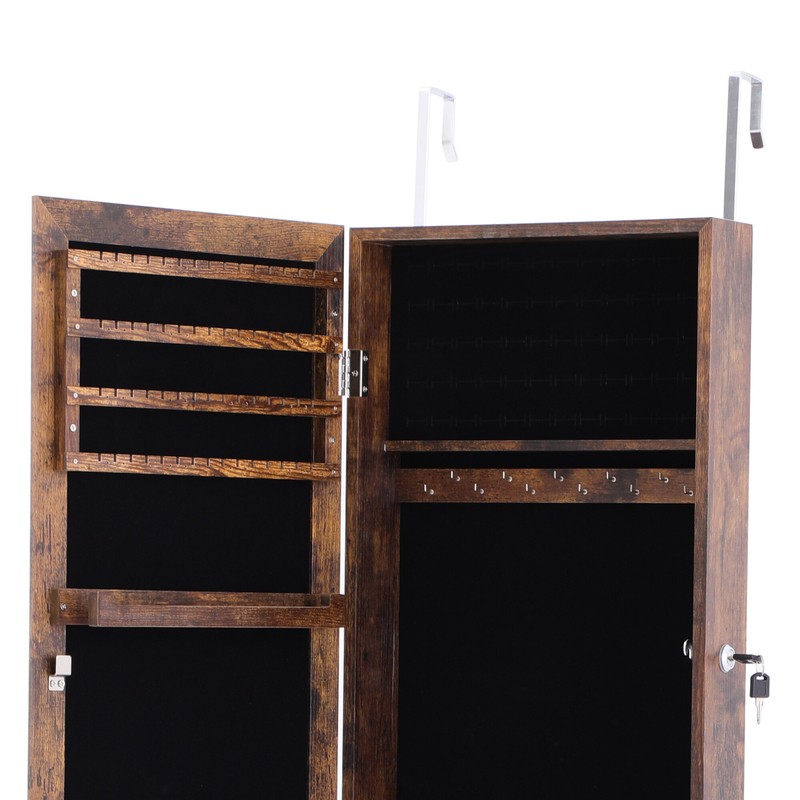 Salesville 47.24'' Wide Jewelry Armoire with Mirror