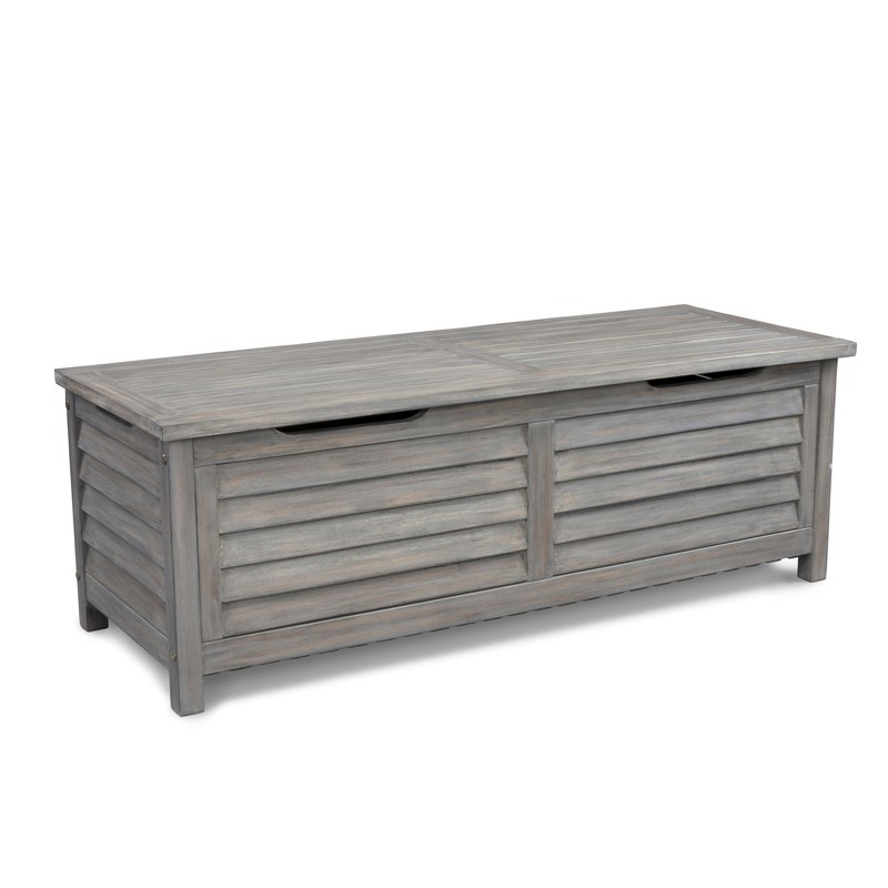 Sand & Stable™ Amagansett 78.87 Gallons Gallon Water Resistant Acacia Solid Wood Deck Box