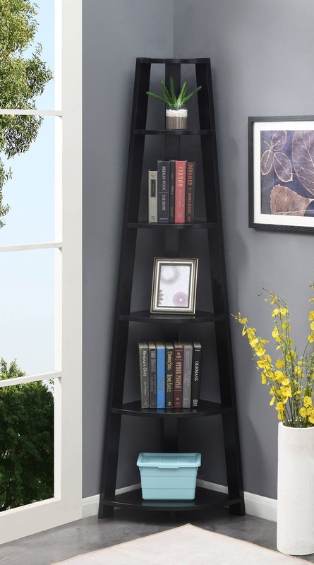 Sargun 71'' H x 16.5'' W Corner Bookcase