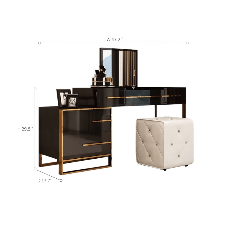 Seabolt 47.2'' Wide Vanity with Mirror