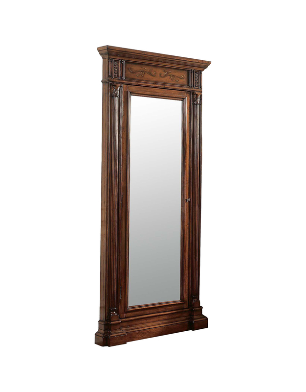 Seven Seas 40'' Wide Wall Mounted Hand Painted Jewelry Armoire with Mirror