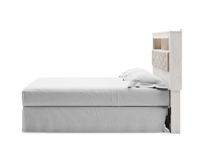 Shively Upholstered Bookcase Headboard