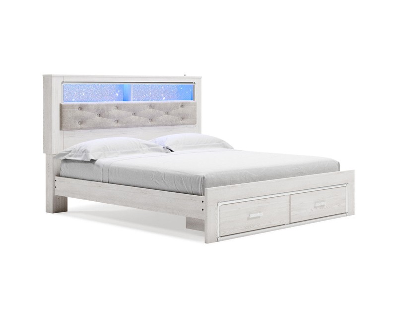 Shively Upholstered Bookcase Headboard