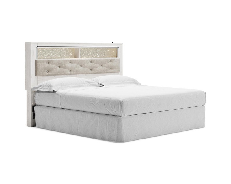 Shively Upholstered Bookcase Headboard