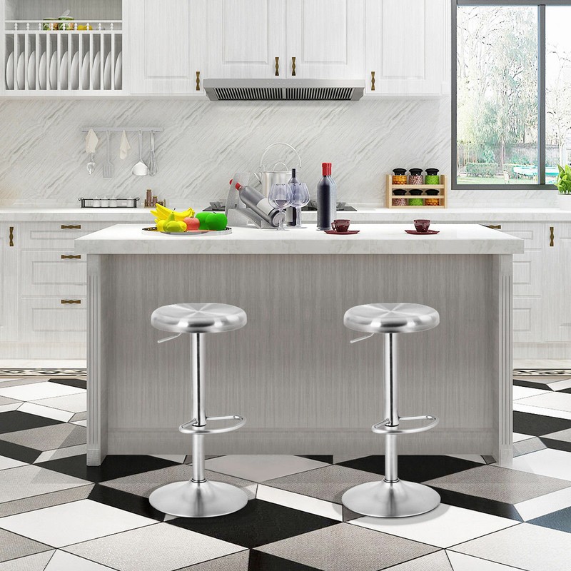 Silvia Swivel Adjustable Height Bar Stool