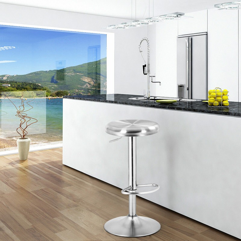Silvia Swivel Adjustable Height Bar Stool
