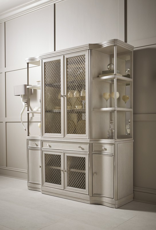 Sitz 69'' Wide Solid Wood China Cabinet with Lighting