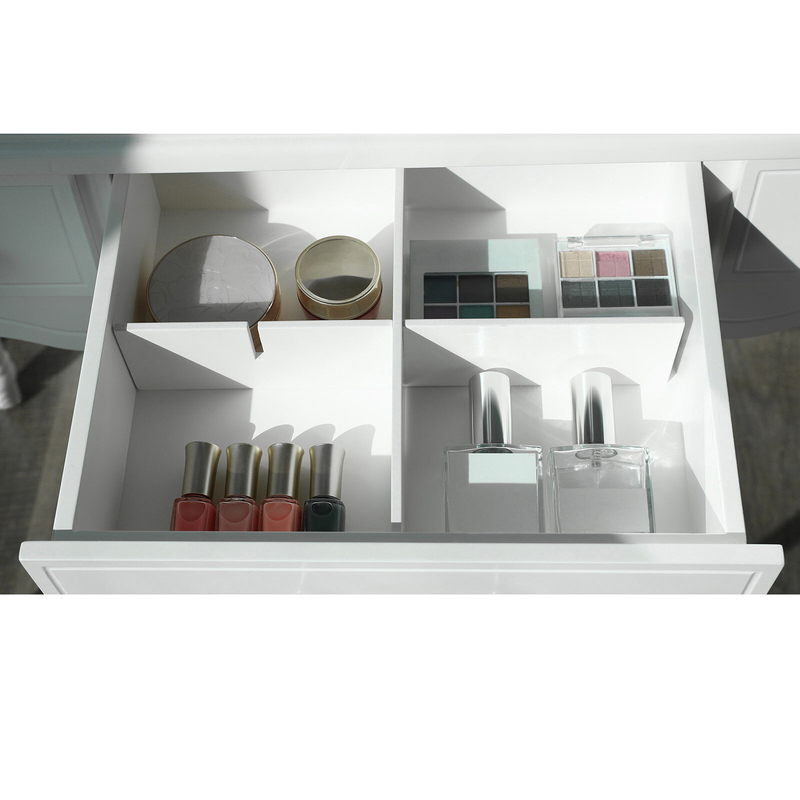 Soares 42.5'' Wide Vanity Set with Stool and Mirror