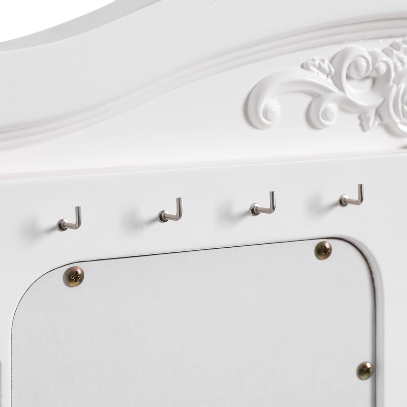Soares 42.5'' Wide Vanity Set with Stool and Mirror