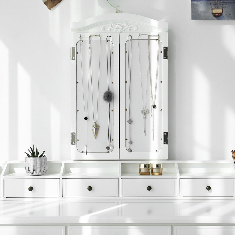 Soares 42.5'' Wide Vanity Set with Stool and Mirror