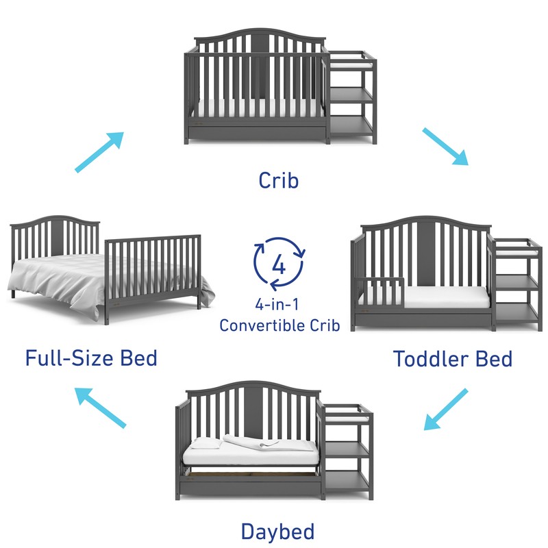 Solano 4-in-1 Convertible Crib with Storage