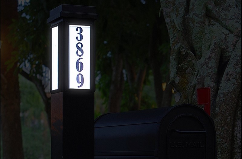 Solar Illuminated Mailbox with Post Included