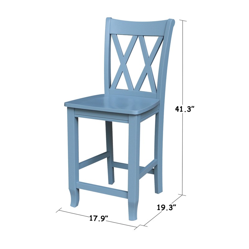 Solid Wood 24" Counter Stool