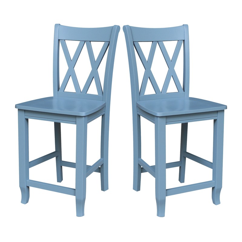 Solid Wood 24" Counter Stool