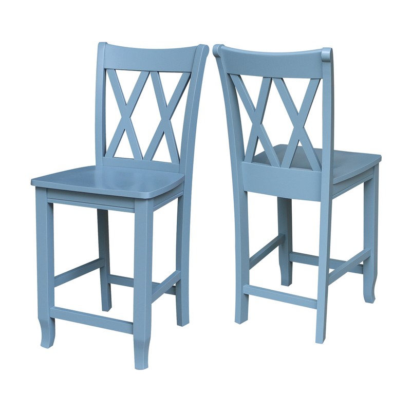 Solid Wood 24" Counter Stool