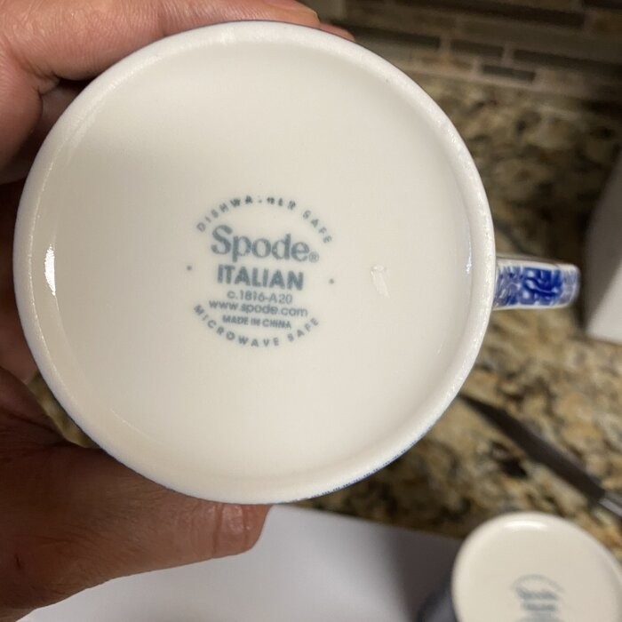 Spode Blue Italian 12 Piece Dinnerware Set, Service for 4