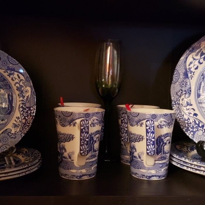 Spode Blue Italian 12 Piece Dinnerware Set, Service for 4