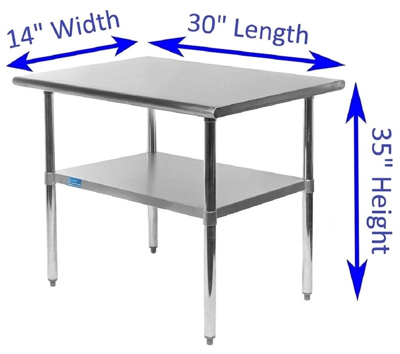 Stainless Steel Work Table with Undershelf