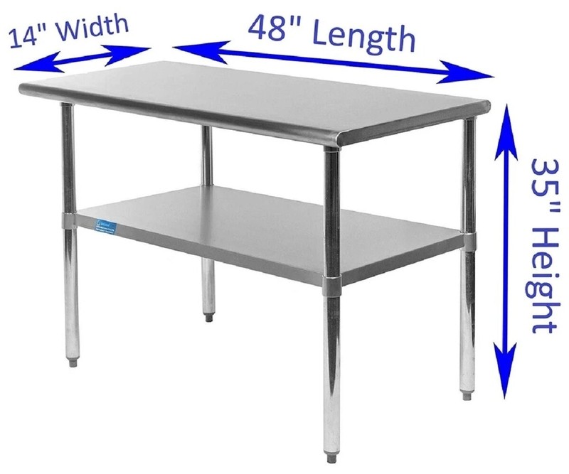 Stainless Steel Work Table with Undershelf