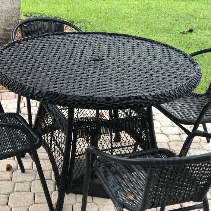 Starcher Wicker/Rattan 6 - Person Dining Table