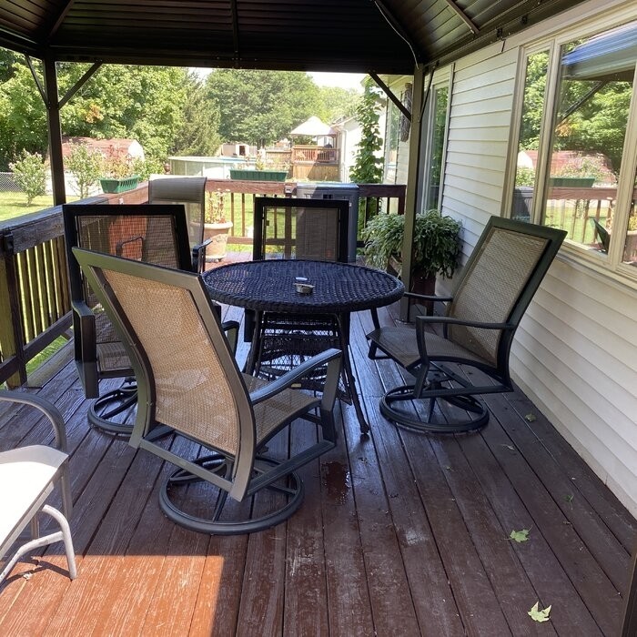 Starcher Wicker/Rattan 6 - Person Dining Table