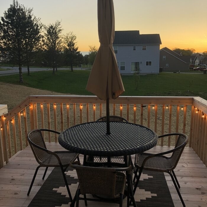 Starcher Wicker/Rattan 6 - Person Dining Table