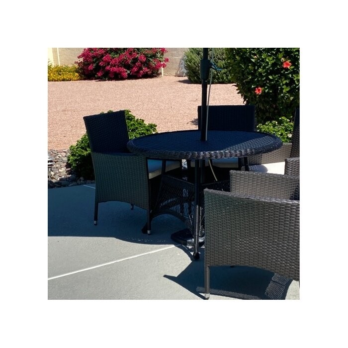 Starcher Wicker/Rattan 6 - Person Dining Table