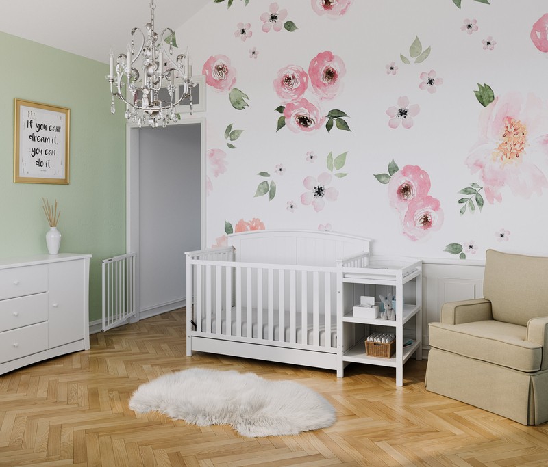 Stardust 4-in-1 Convertible Crib and Changer