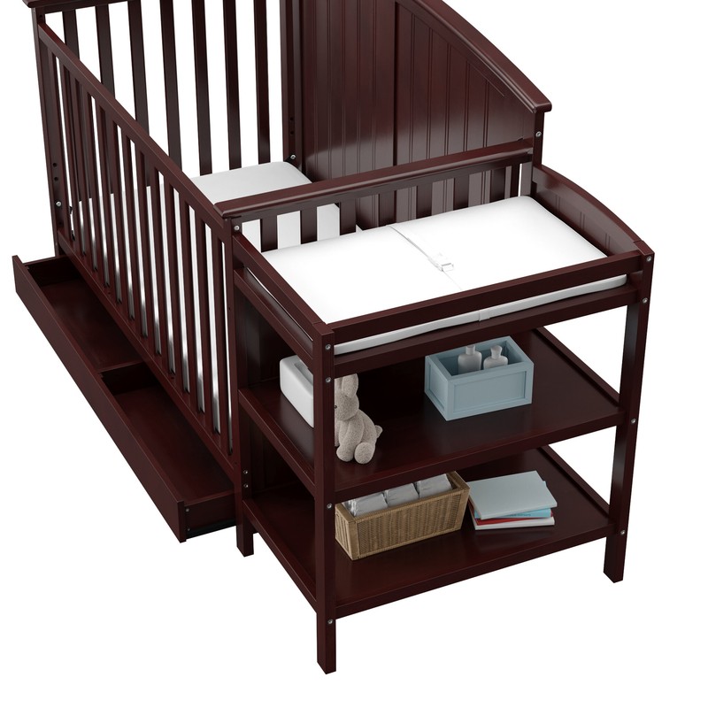 Stardust 4-in-1 Convertible Crib and Changer