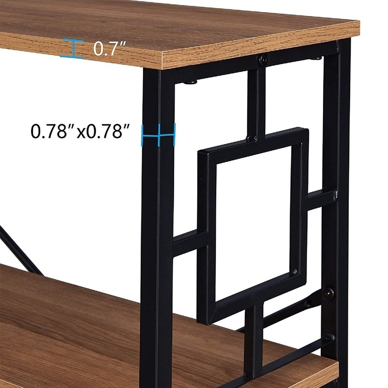 Steel Corner Bookcase