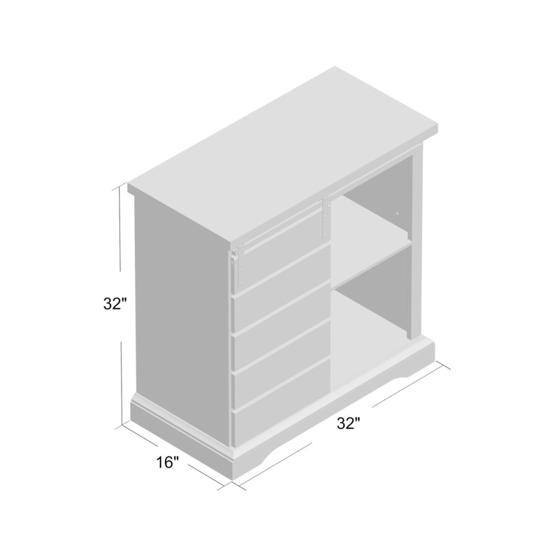 Stotfold 32'' Wide Server