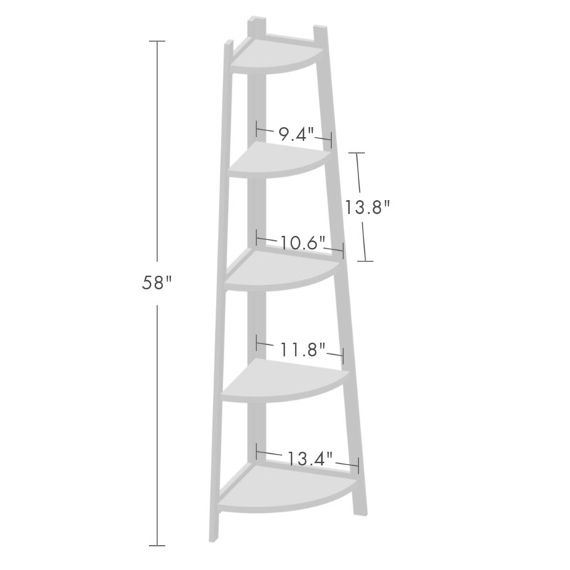 Straley Triangular Corner Plant Stand