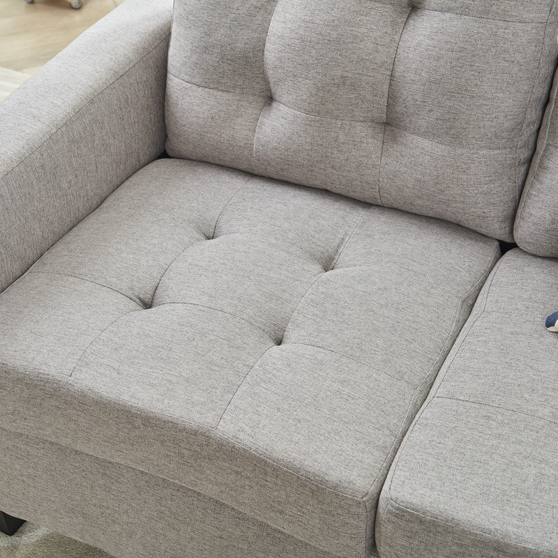 Strattanville 80" Wide Reversible Modular Corner Sectional with Ottoman