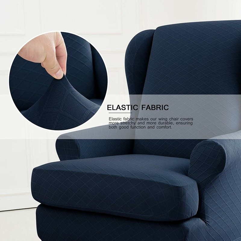 Super Stretch T-Cushion Wingback Slipcover
