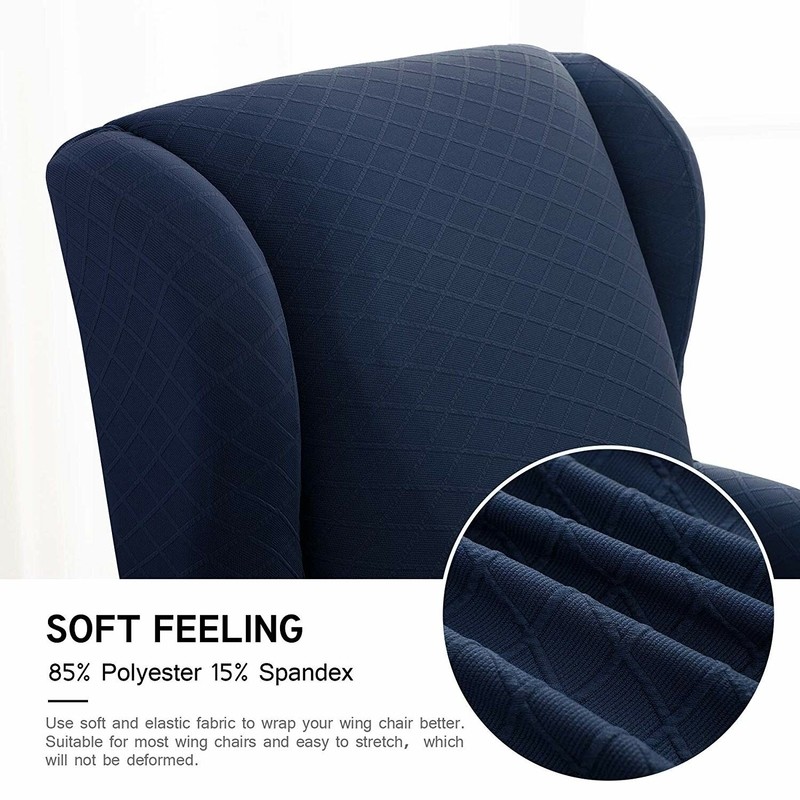 Super Stretch T-Cushion Wingback Slipcover