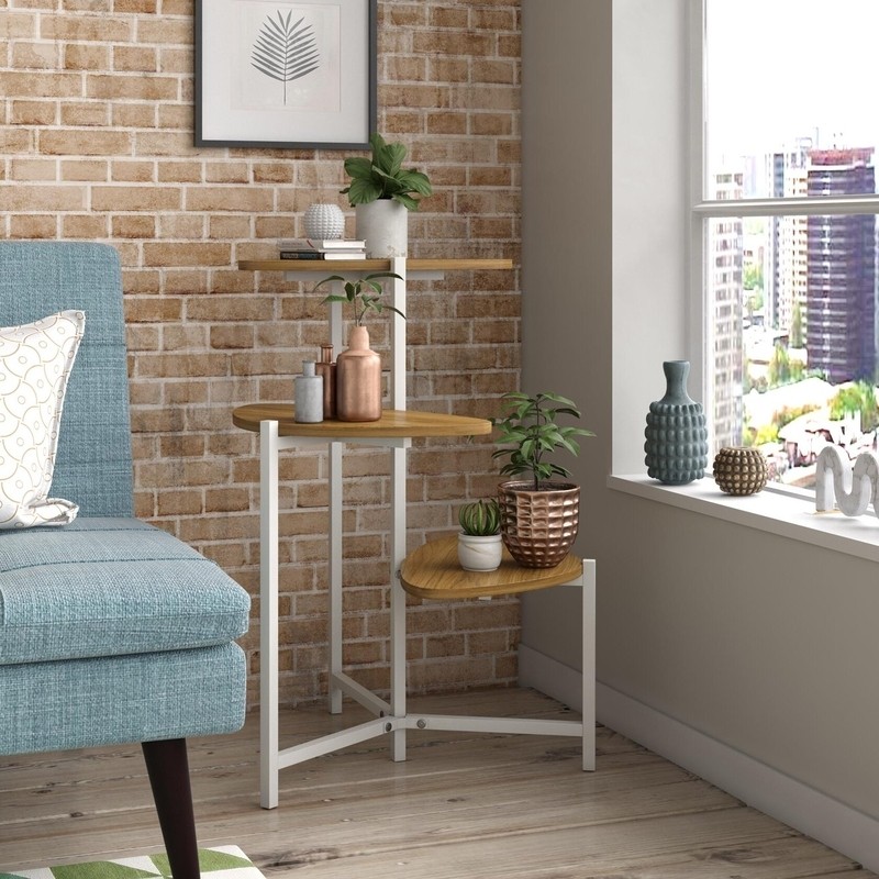 Tallulah Triangular Multi-Tiered Plant Stand