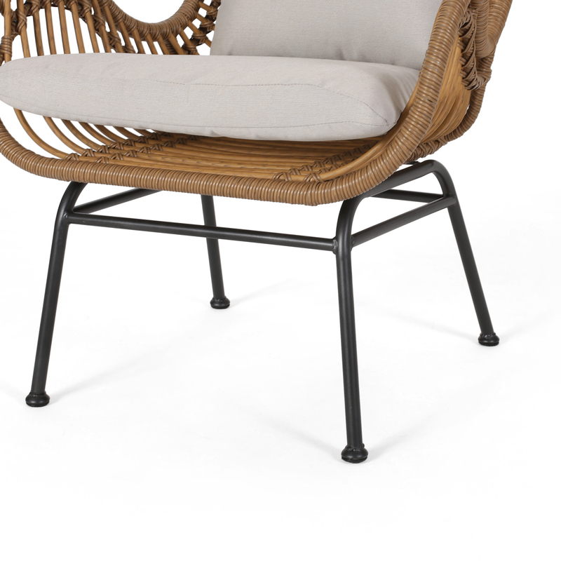 Tapscott Wicker Patio Chair with Cushions