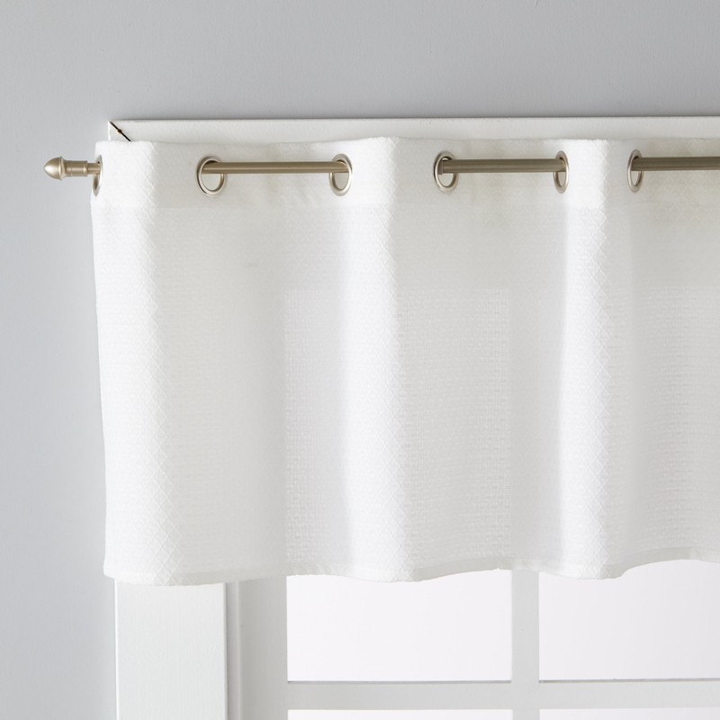 Tawney Solid Color Tailored Kitchen Curtain