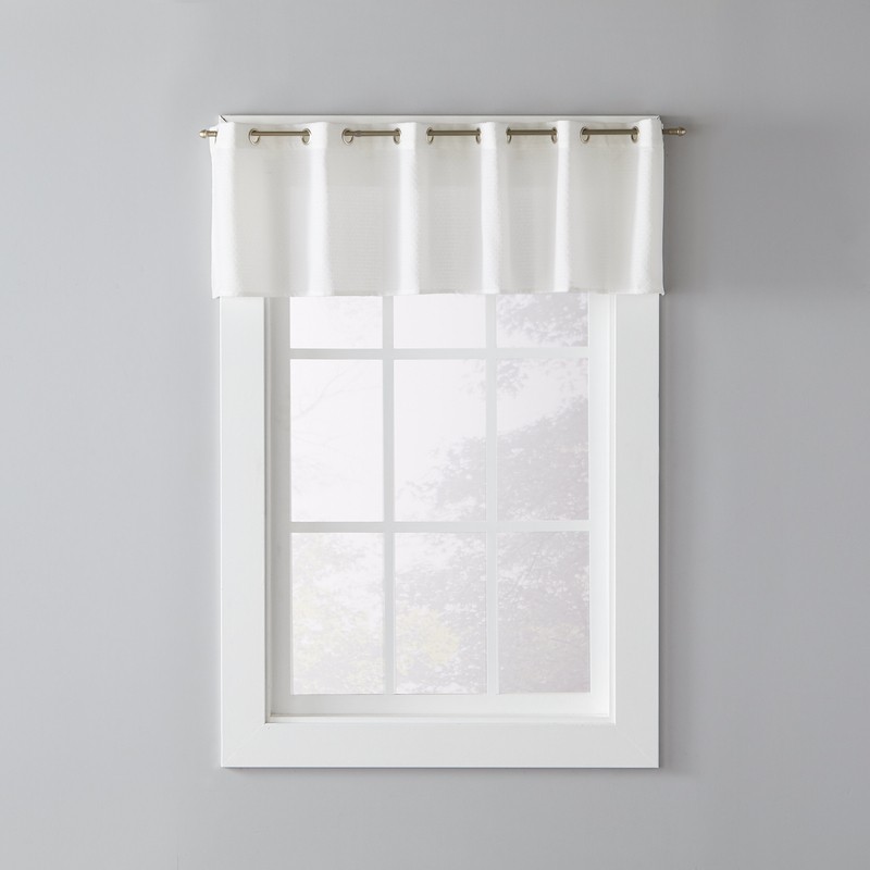 Tawney Solid Color Tailored Kitchen Curtain